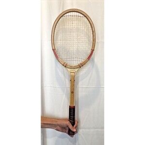Vintage MacGregor Triumph Wooden Tennis Racquet Frame Sports Memorabilia Decor